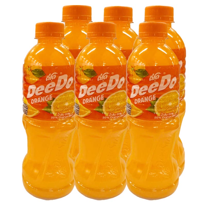 6 chai nước cam Deedo Fruitku 450ml