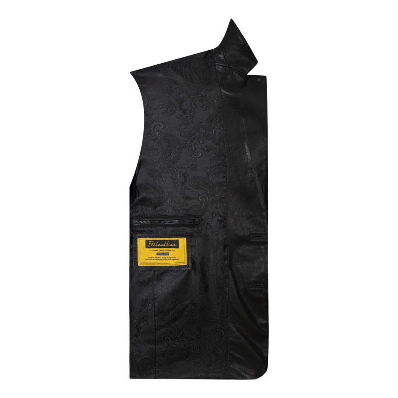 Áo Khoác Da Nam Kiểu Áo Vest 2 Nút 6