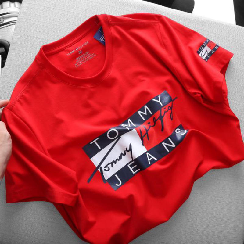 Áo thun Tommy chất liệu Cotton co giãn 4 chiều dành cho nam nữ 7