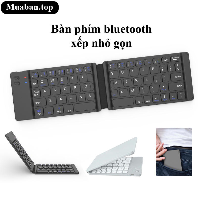 Bàn phím gập bỏ túi kết nối bluetooth