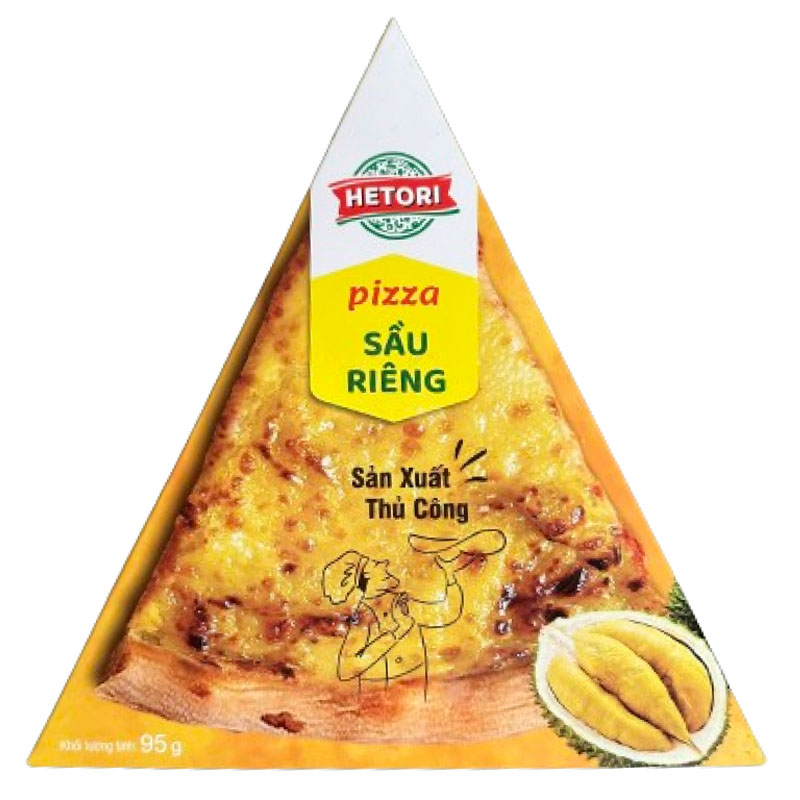 Bánh Pizza sầu riêng Hetori hộp 95g thơm ngon