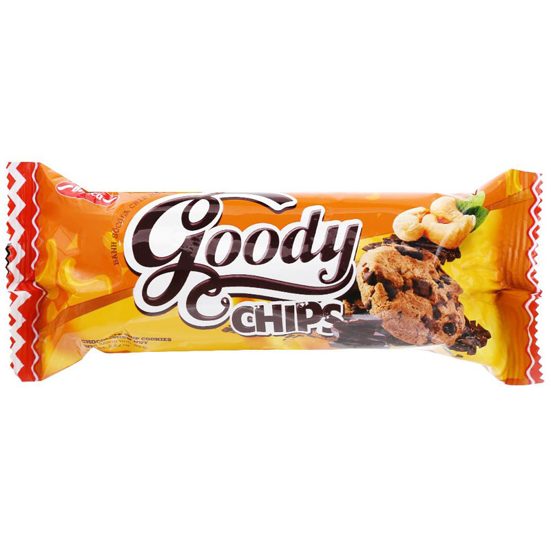 Bánh quy socola hạt điều Goody Chips gói 80g