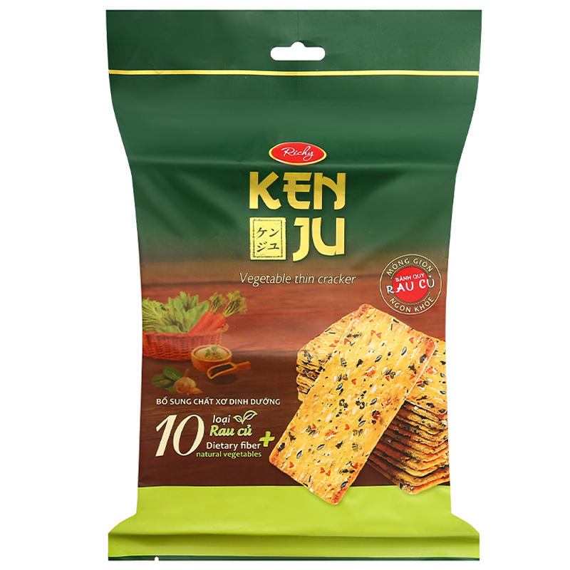 Bánh quy vị rau củ Richy Kenju gói 192g