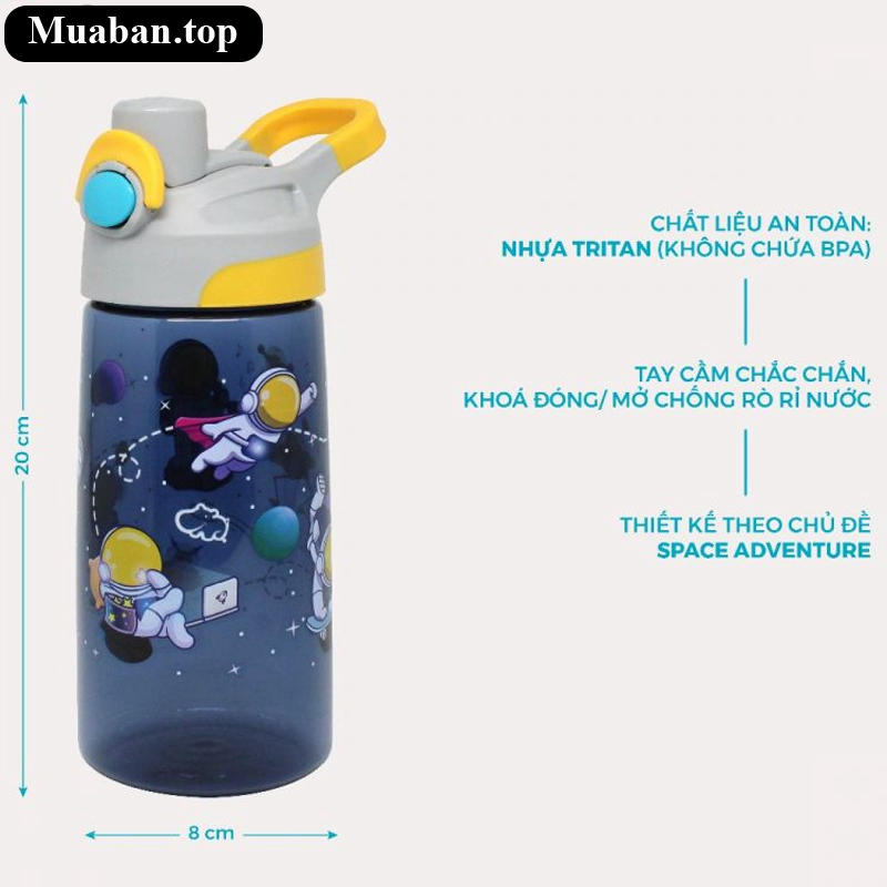 Bình Nước Tritan Space Adventure 500 ml 6