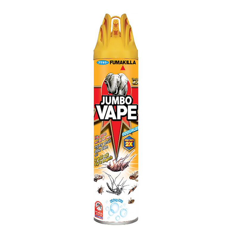 Bình xịt côn trùng Jumbo Vape G1 không mùi 600ml