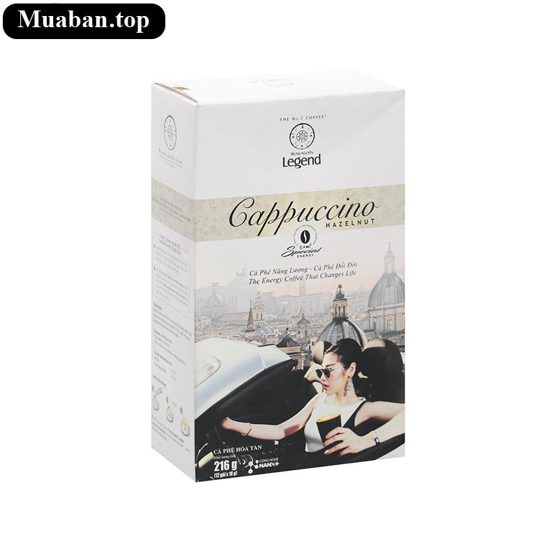 Cà phê hoà tan Trung Nguyên Cappuccino hazelnut 216g