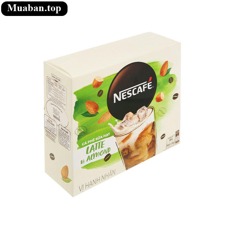 Cà phê sữa hạt Latte NesCafé vị hạnh nhân 240g