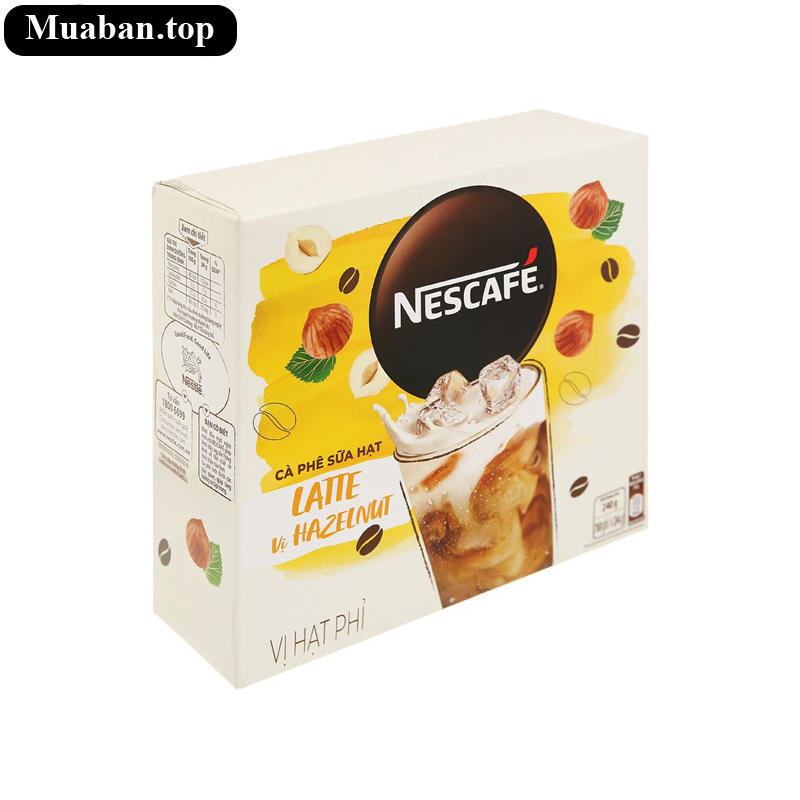 Cà phê sữa hạt Latte NesCafé vị hạt phỉ 240g