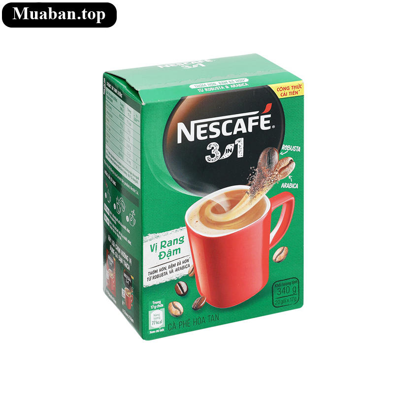 Cà phê sữa NesCafé 3 in 1 đậm vị cà phê 340g
