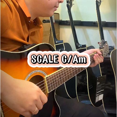 Cách luyện tay guitar C và AM theo nhịp 4,4