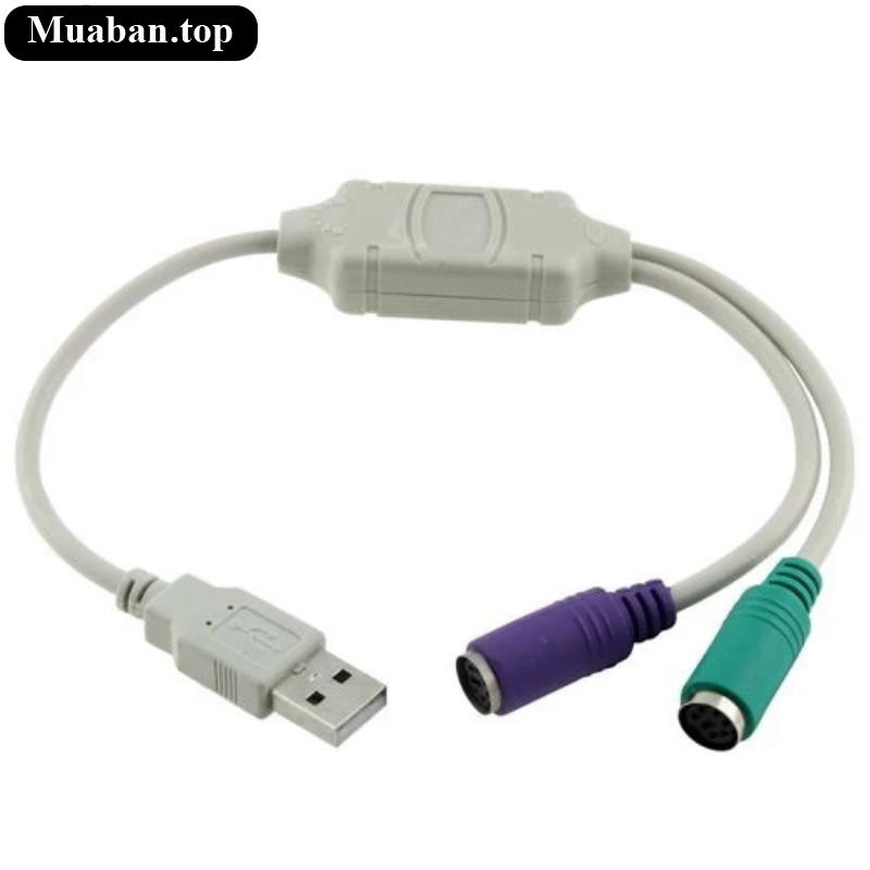 Cáp chuyển đổi cổng PS2 sang USB 2.0 Đực