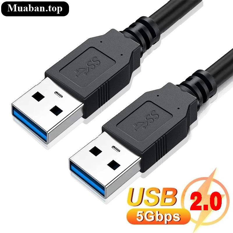 Cáp dữ liệu USB 2.0 đầu đực sang đầu đực dùng cho ổ cứng di động