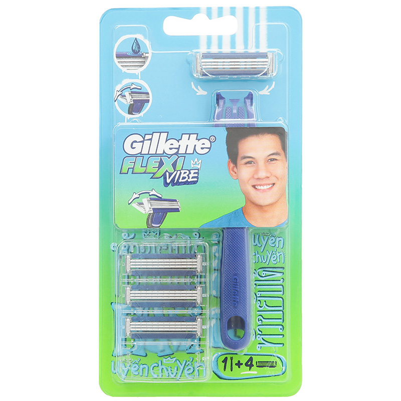 Dao cạo râu Gillette Flexi Vibe 1Up 4 lưỡi