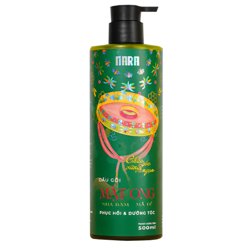 Dầu gội mật ong Nara nha đam mã đề 500ml