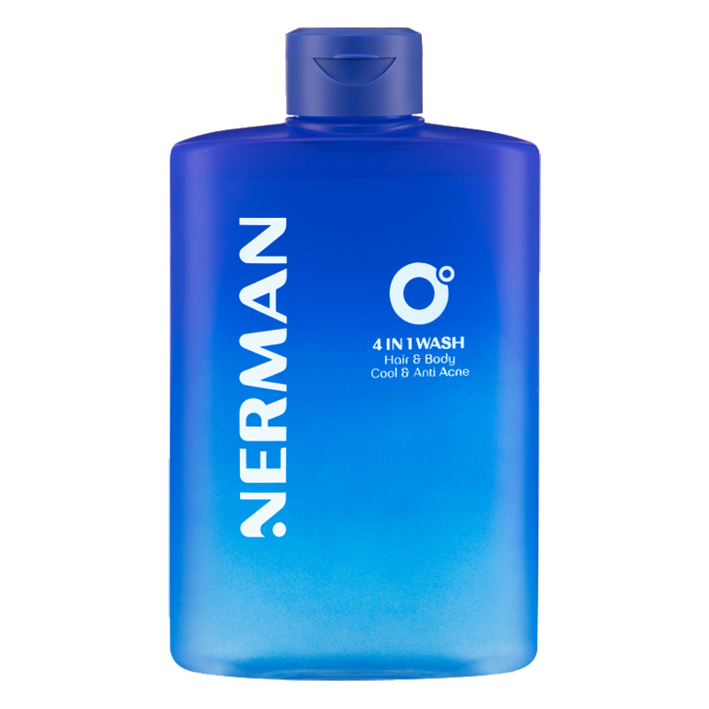 Dầu gội Nerman 4 in 1 mát lạnh toàn thân hương nước hoa 180ml