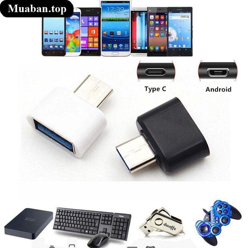 Đầu kết nối Micro USB và Type C sang USB 20 2