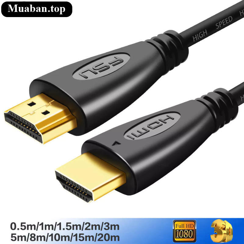 Dây cáp HDMI FSU dài từ 1m đến 8m dành cho tivi chuẩn 1080P 3D