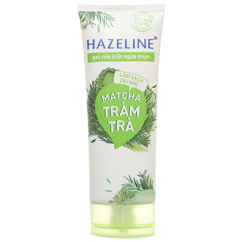 Gel rửa mặt ngừa mụn Hazeline Matcha tràm trà 100g
