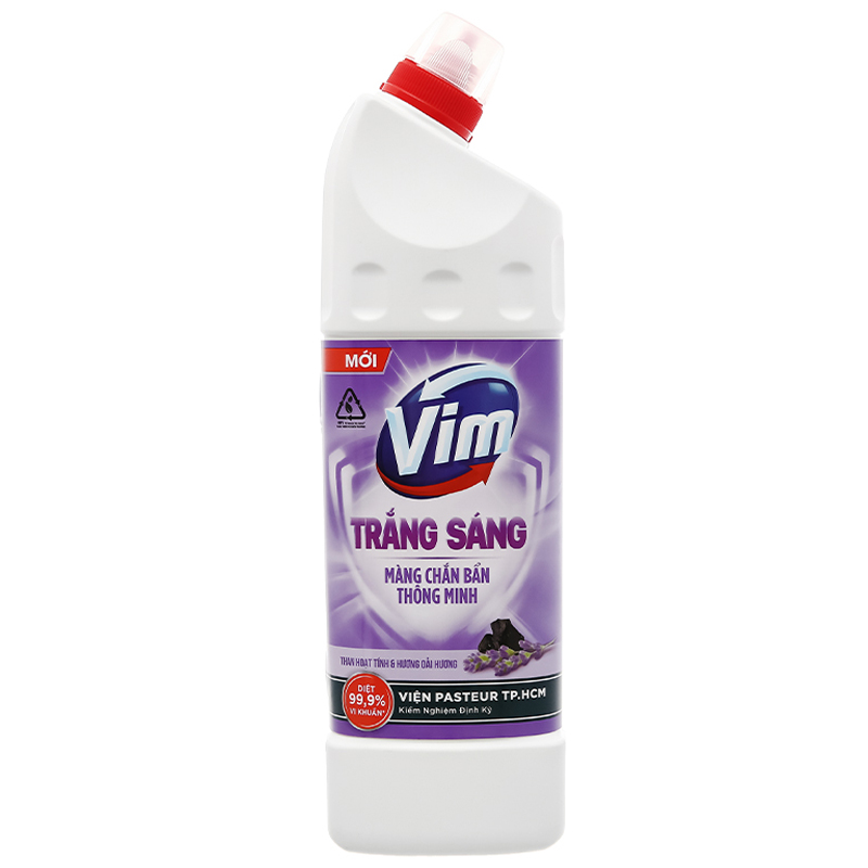 Gel tẩy bồn cầu nhà tắm VIM trắng sáng mùi lavender 870ml