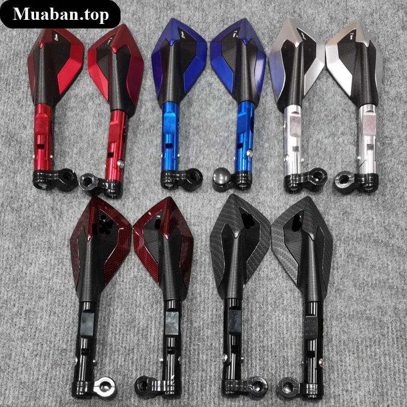 Gương chiếu hậu 5 góc 2 màu k2 dành cho xe máy