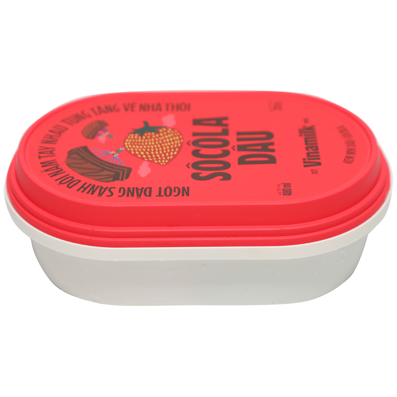 Kem dâu socola Vinamilk mịn hộp 220g