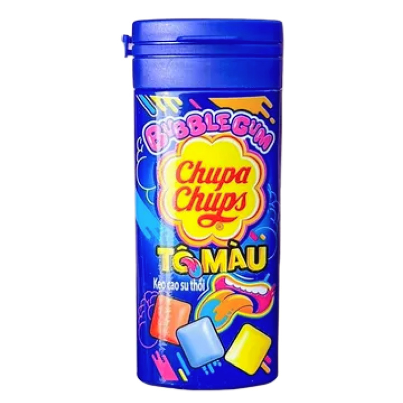 Kẹo gum thổi Chupa Chups tô màu hũ 27g