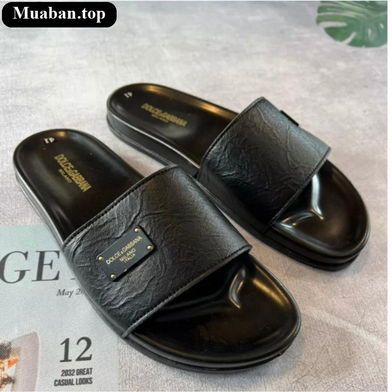 Mẫu dép lê quai da cực bền và chắc chắn 7