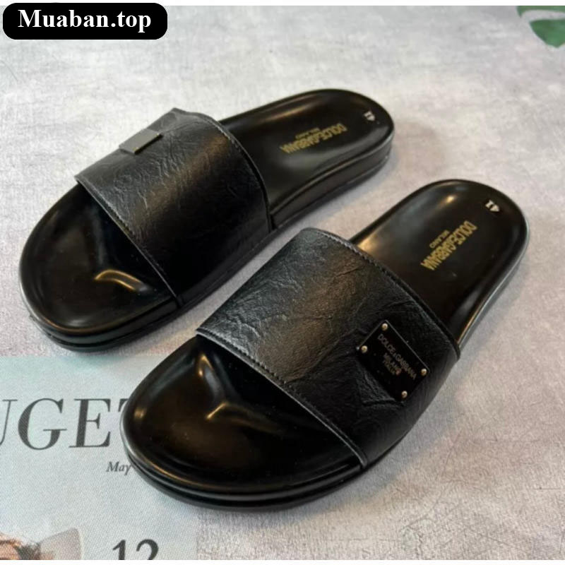 Mẫu dép lê quai da cực bền và chắc chắn 9