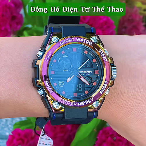 Mẫu đồng hồ đẹp màu titan của Sanda phong cách hầm hố