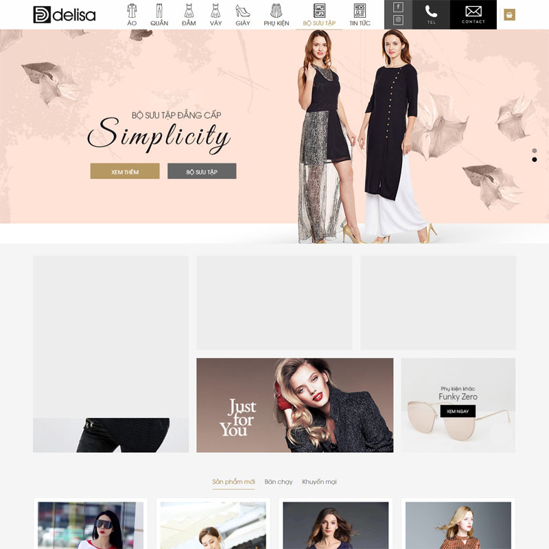 Mẫu giao diện website thời trang số 16 dành cho WordPress
