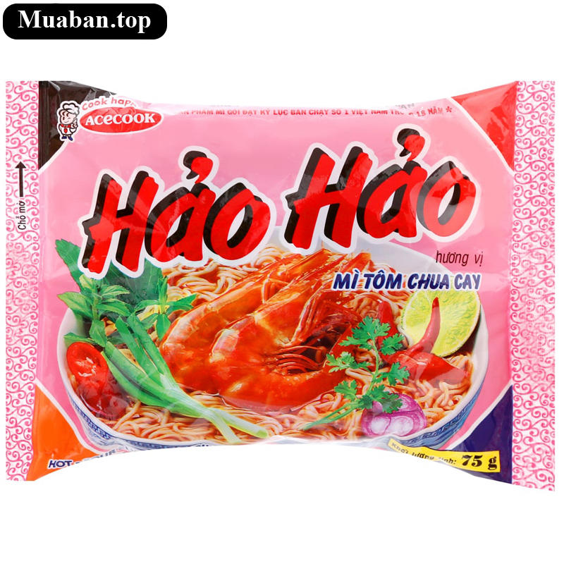 Mì Hảo Hảo vị tôm chua cay gói 75g