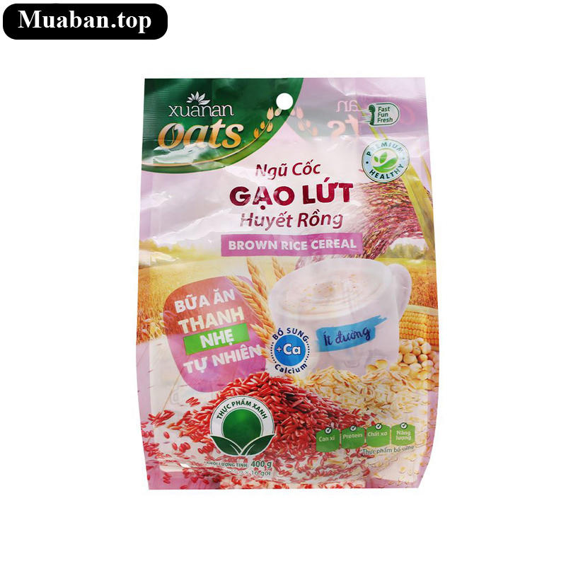 Ngũ cốc gạo lứt huyết rồng Xuân An bịch 400g