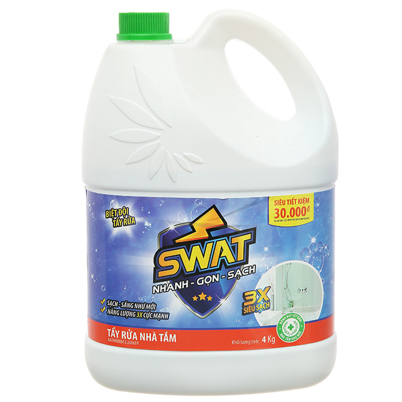 Nước rừa nhà tắm Swat siêu sạch can 4kg