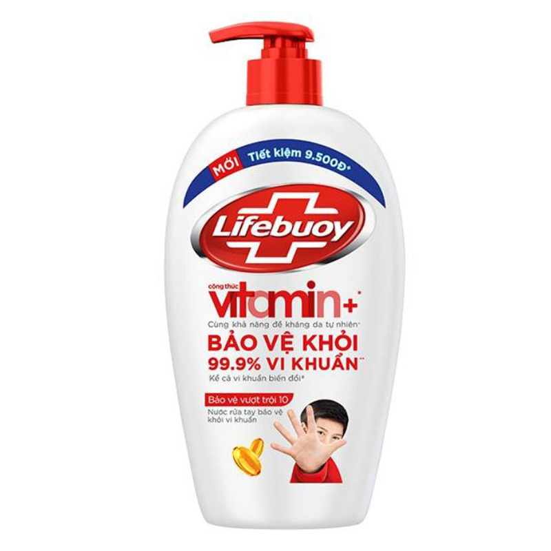 Nước rửa tay Lifebuoy bạc bảo vệ chai 444ml