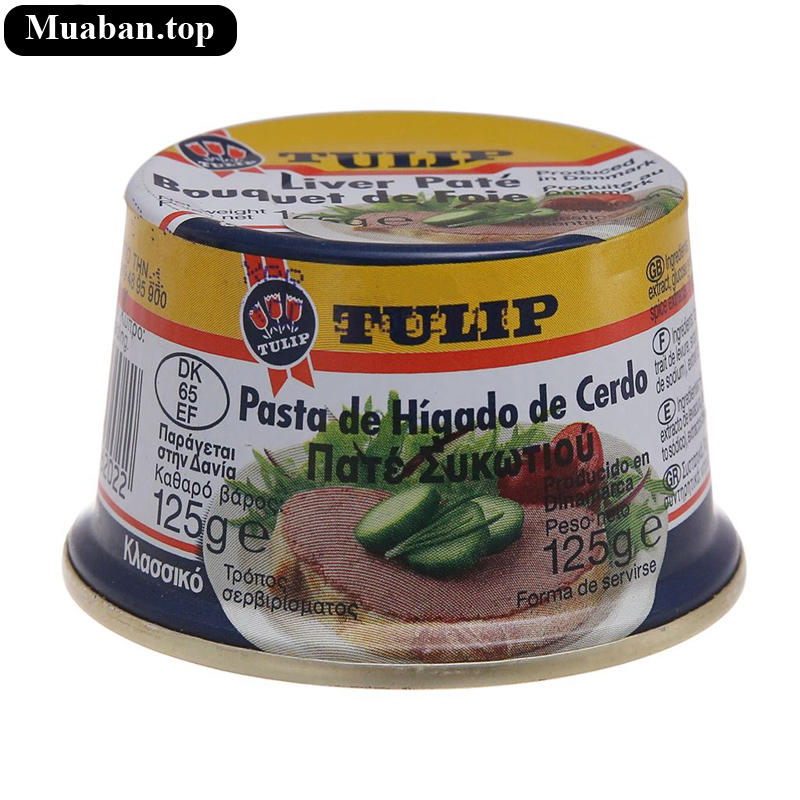 Pate gan đóng hộp Tulip gói 125g