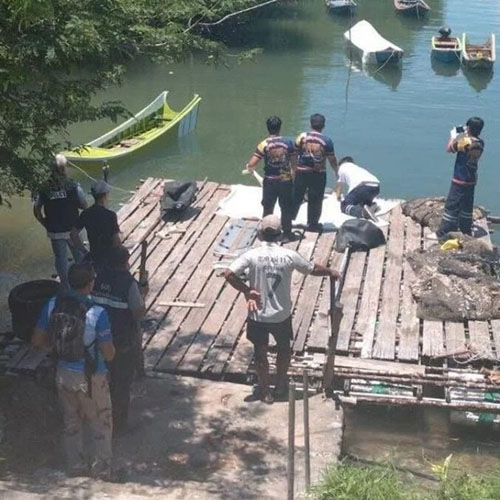 Phát hiện thi thể bị xích và dìm dưới nước bằng 2 quả tạ bê tông ở Thái Lan