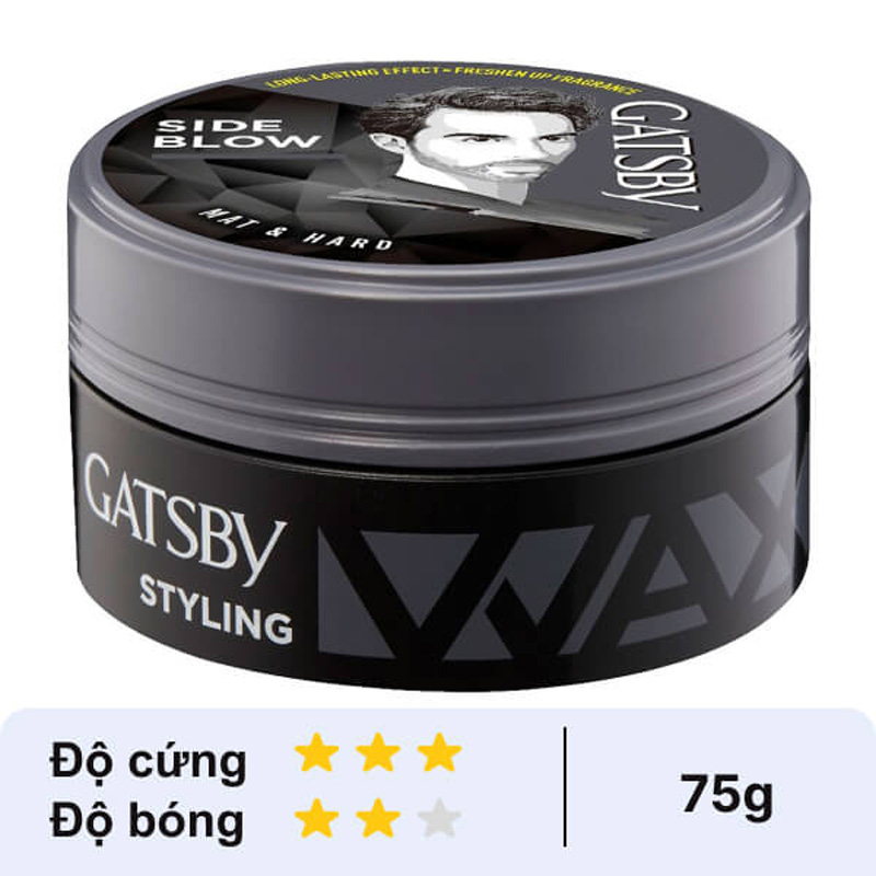 Sáp vuốt tóc Gatsby Mat & Hard bồng bềnh cá tính 75g