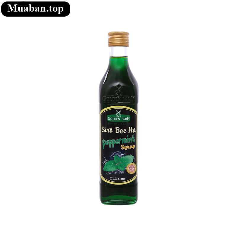 Sirô Bạc Hà Golden Farm 520ml