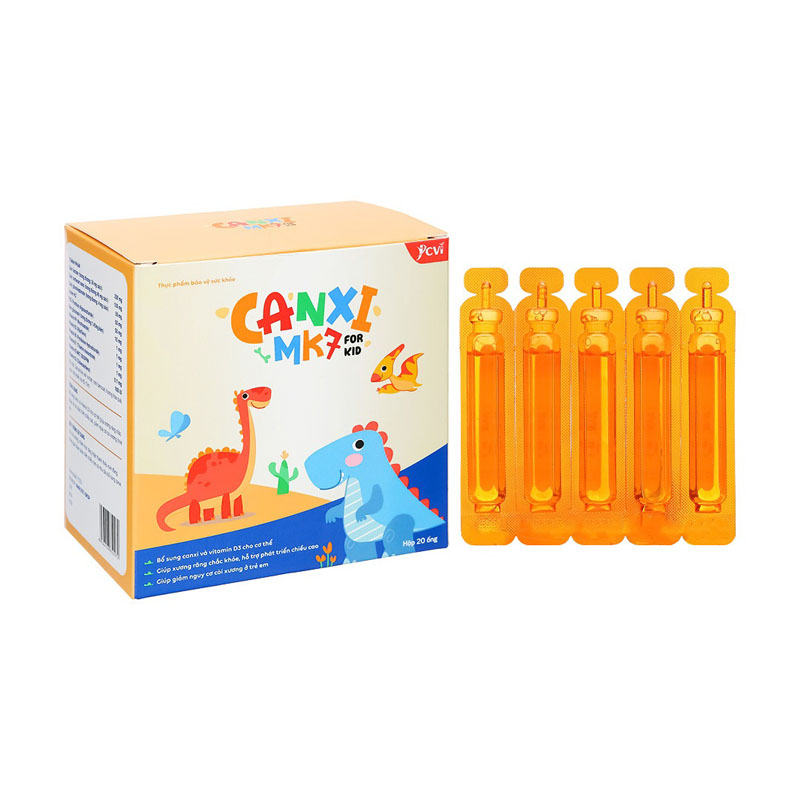 Siro Canxi MK7 tăng chiều cao hộp 20 ống x 10ml