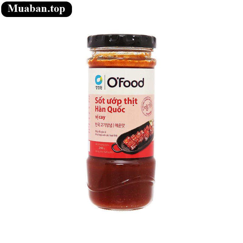 Sốt ướp thịt Hàn Quốc vị cay O’food hũ 240g