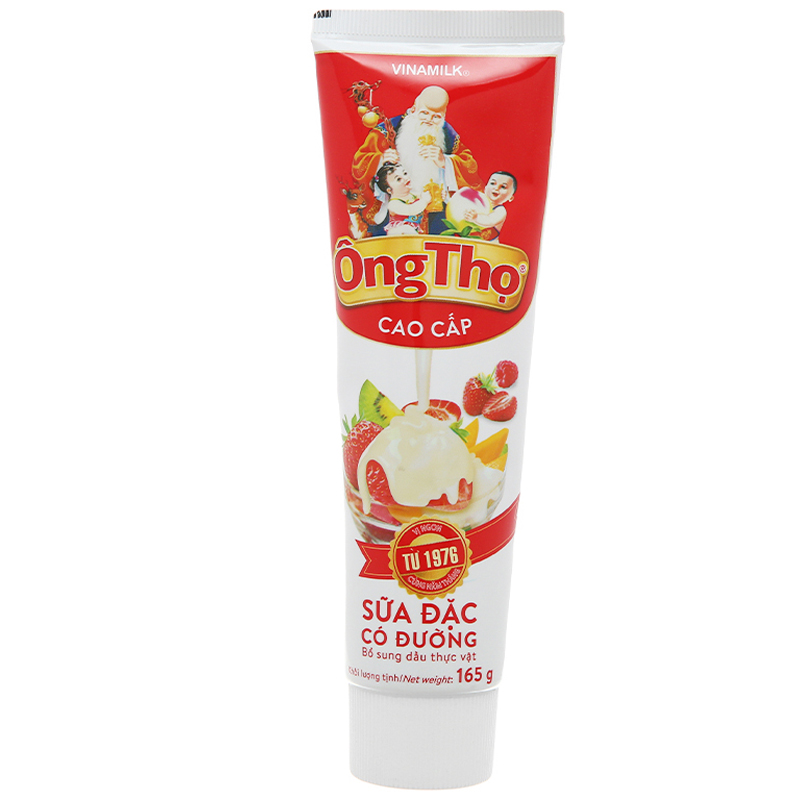 Sữa đặc có đường Ông Thọ Đỏ tuýp 165g