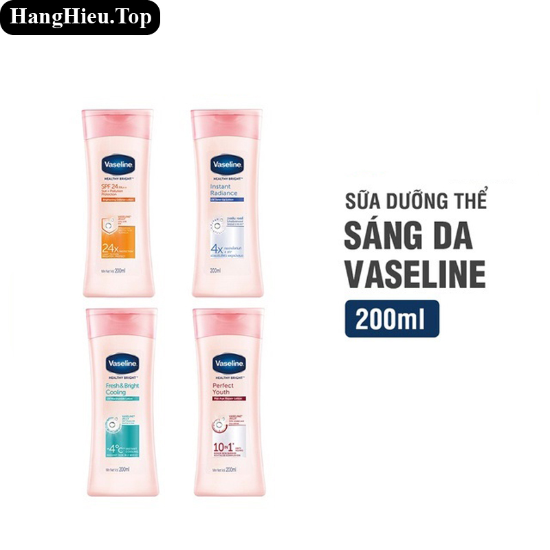 Sữa Dưỡng Thể Vaseline Trắng Sáng 200ml