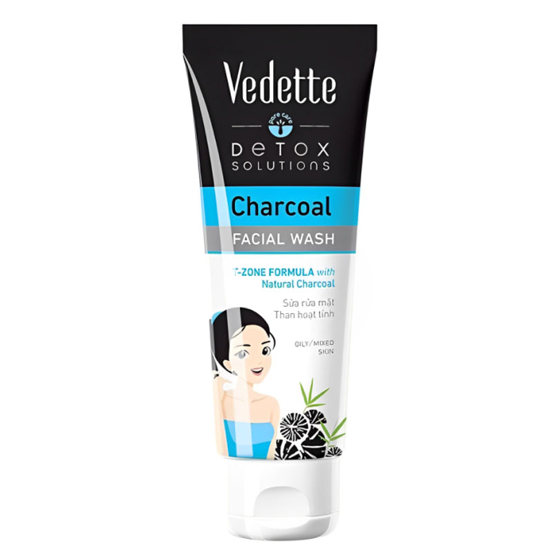 Sữa rửa mặt Vedette than hoạt tính 100ml