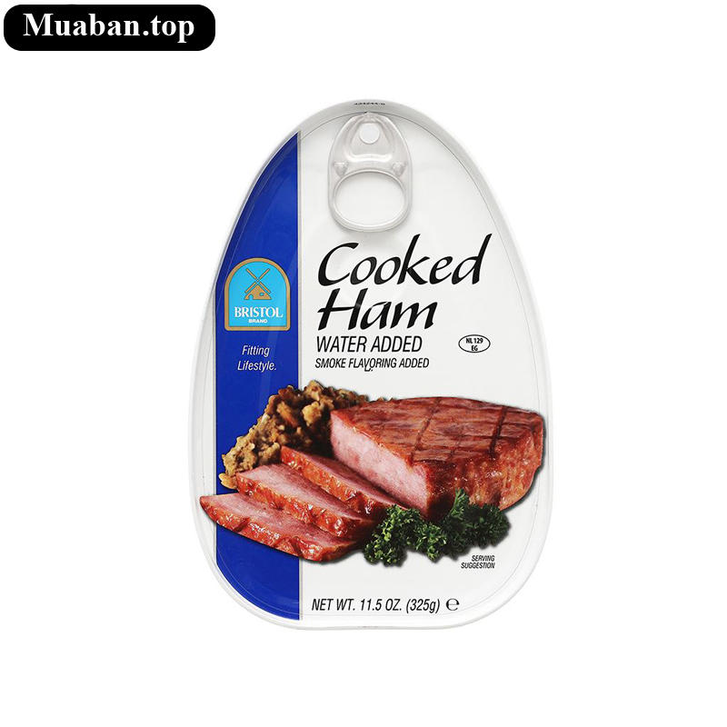Thịt ham nấu chín Bristol 325g