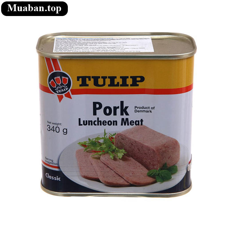 Thịt heo Pork Luncheon Meat Classic Tulip 340g