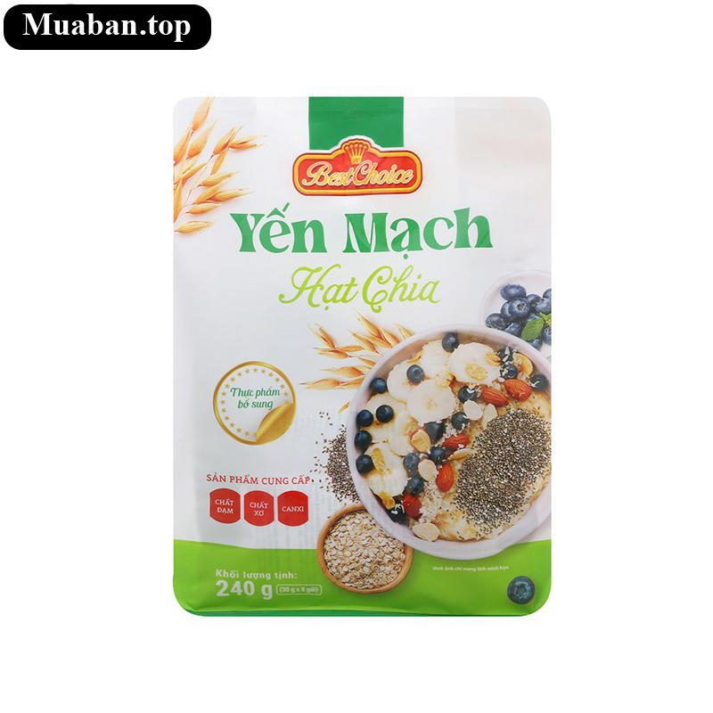 Thực phẩm bổ sung yến mạch hạt chia Best Choice gói 240g