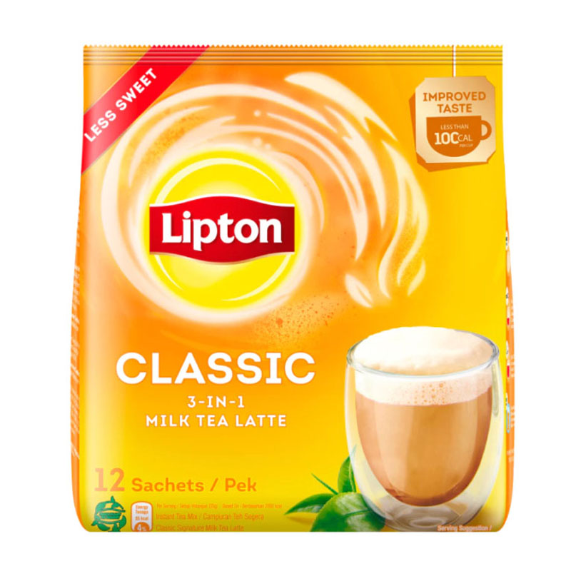 Trà sữa Lipton vị truyền thống hộp 240g 12 gói x 20g
