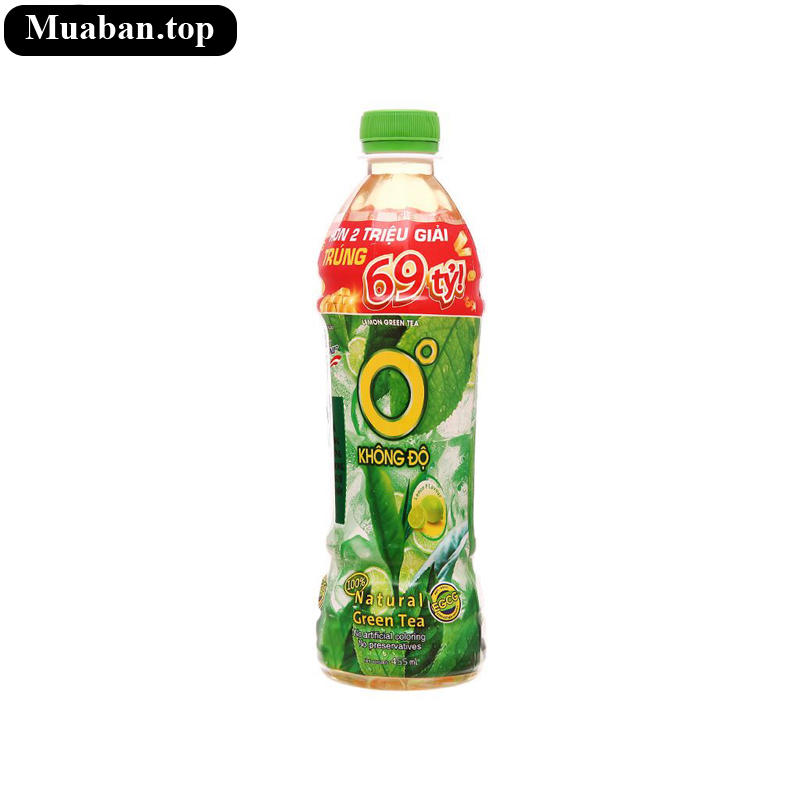 Trà Xanh Không Độ Vị Chanh 455ml