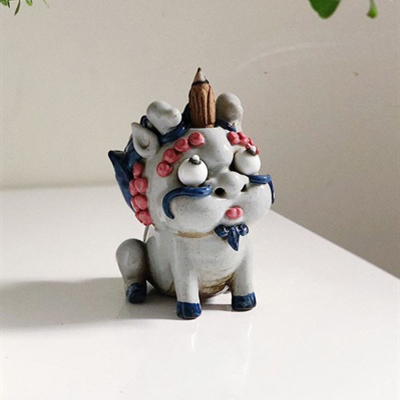 Tượng gốm linh vật rồng mặt ngáo