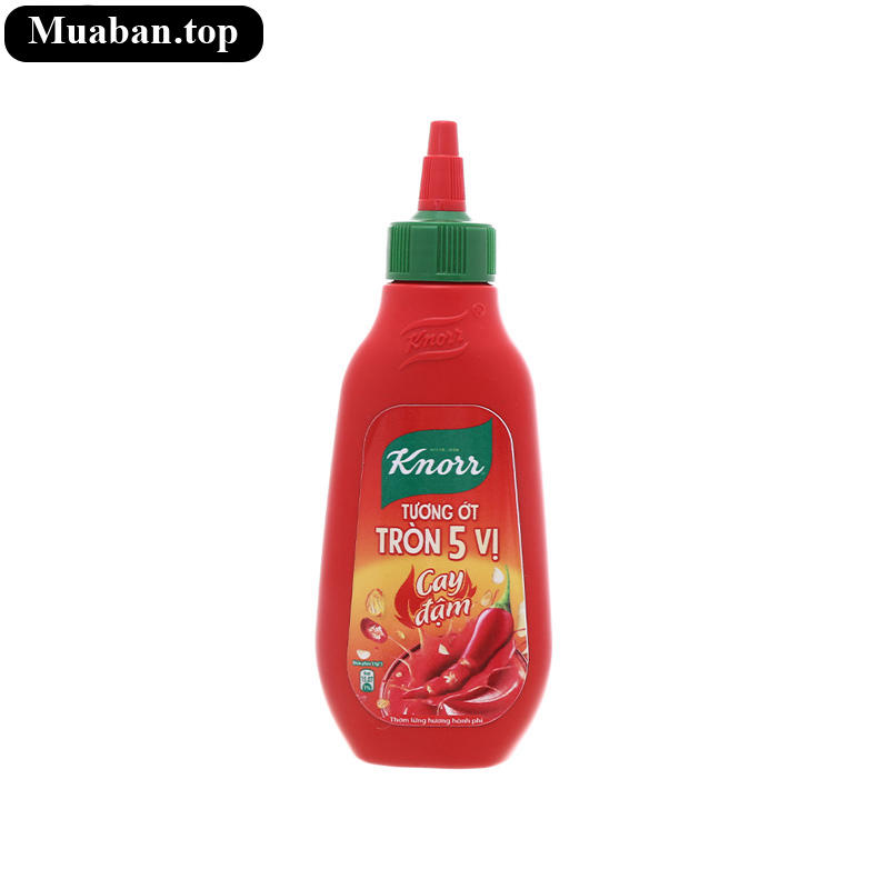 Tương ớt tròn 5 vị cay đậm Knorr chai 220g